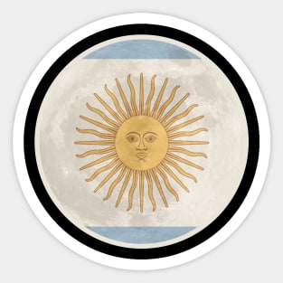 Argentinian Moon, Argentina Flag, Argentina Sticker